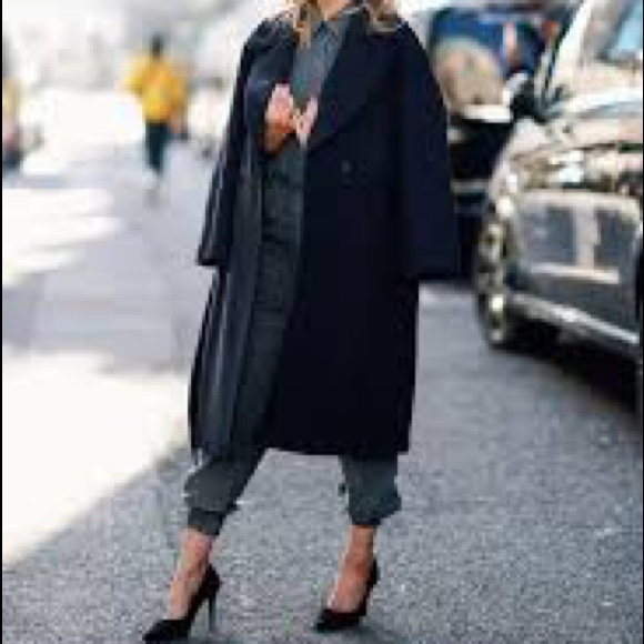 90’s Style VTG•Velvety Long Lightweight Black Coat - Picture 12 of 16